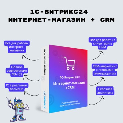Программа для ЭВМ "1С-Битрикс24". Лицензия Интернет-магазин + CRM (12 мес.) - купить в Аксубаевском Лесозаводе